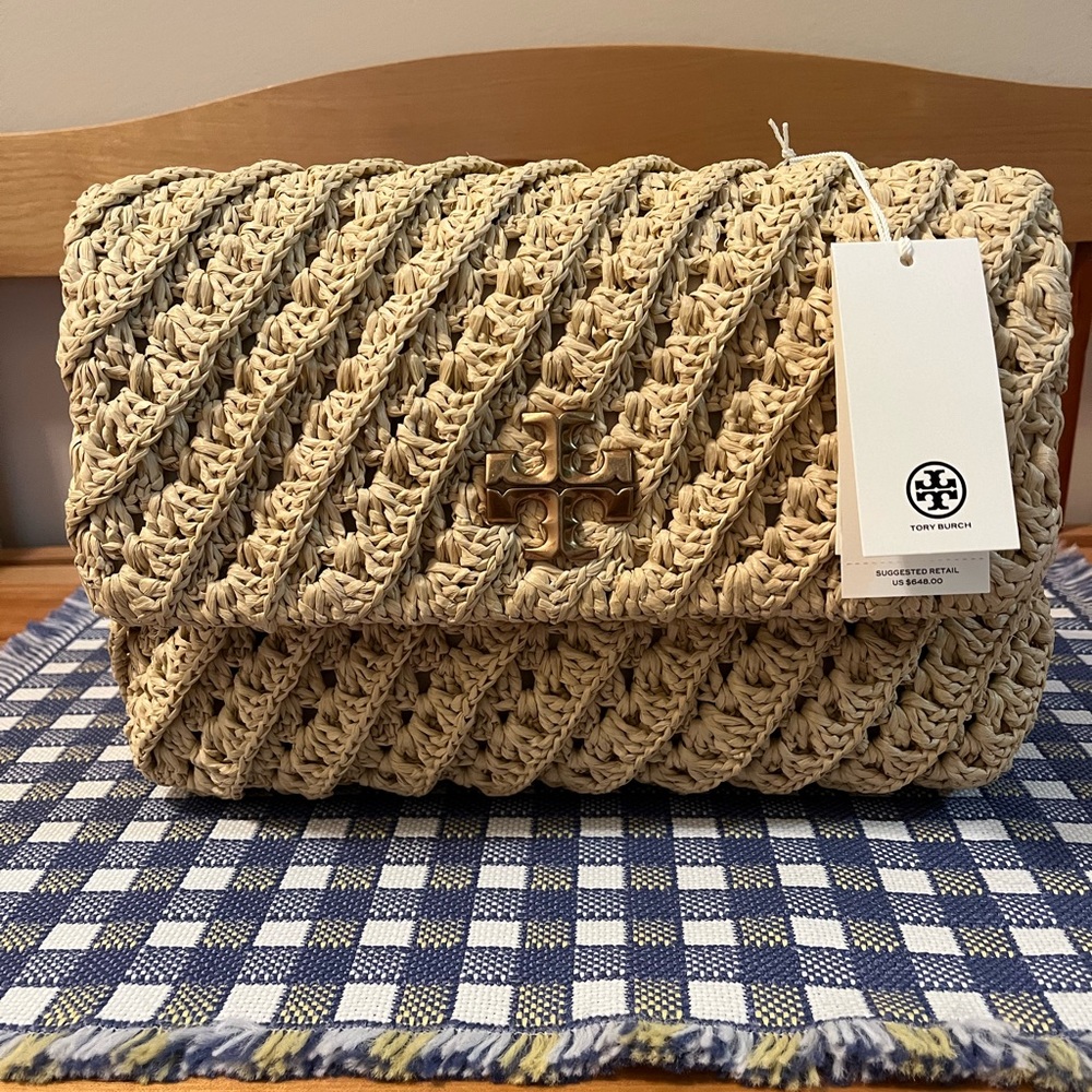 NWT Tory Burch Kira Crochet Convertible Shoulder Bag